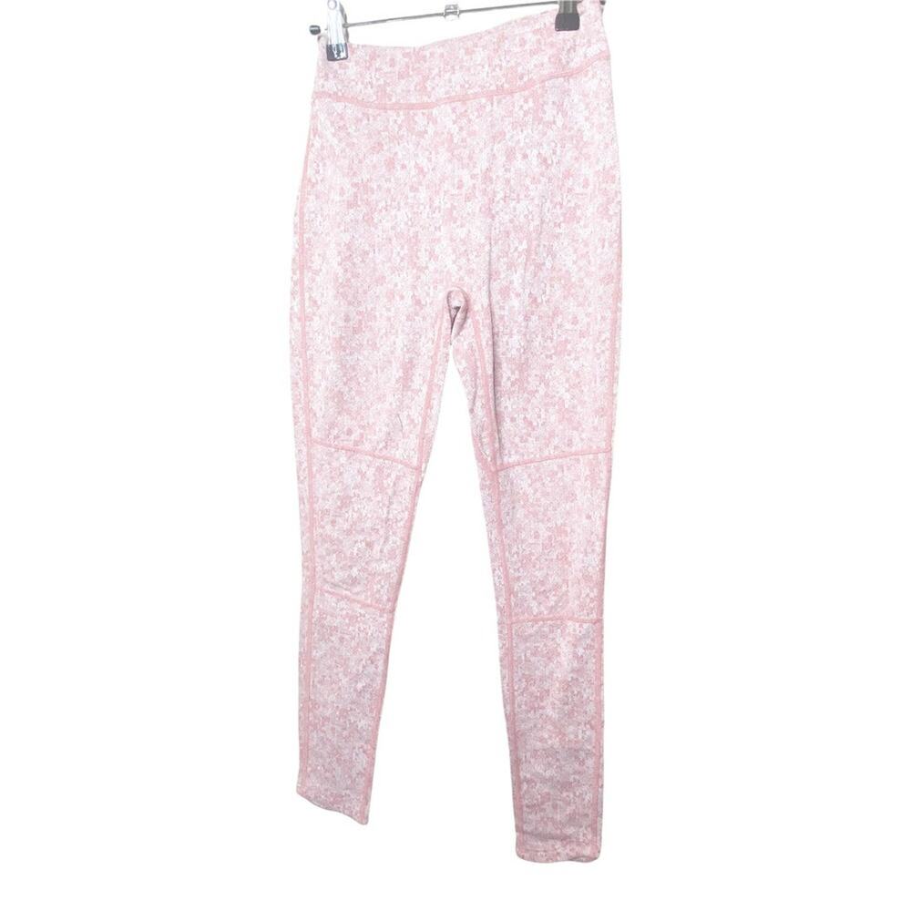 Gymshark Fleur Moroccan Brick Marl Texture Leggings With Side Pocket Sz M